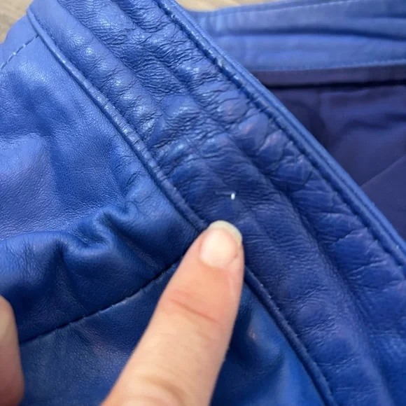 Pierre Cardin Paris VTG 80s Luxury Leather Business Suit, Skirt & Jacket Set - Picture 15 of 15